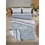 ETE HOMETEX ÇİFT KİŞİLİK LÜX WELSOFT YORGAN SETİ 195X215CM TASEL GRİ 8696474231951